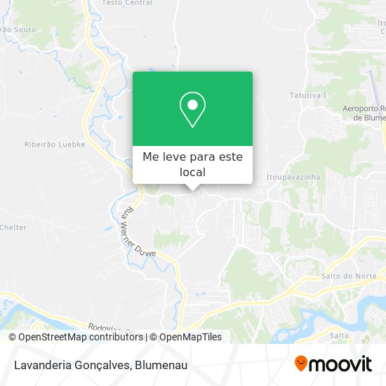 Lavanderia Gonçalves mapa