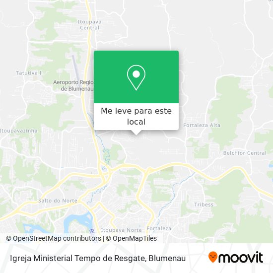 Igreja Ministerial Tempo de Resgate mapa