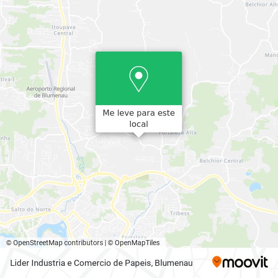 Lider Industria e Comercio de Papeis mapa