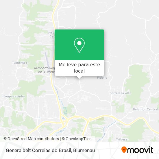 Generalbelt Correias do Brasil mapa