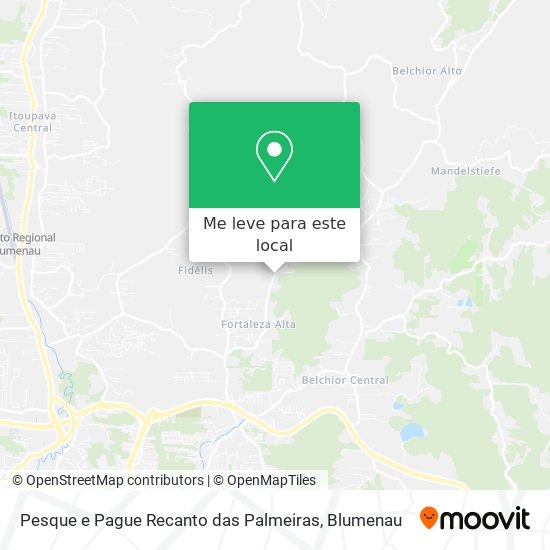Pesque e Pague Recanto das Palmeiras mapa