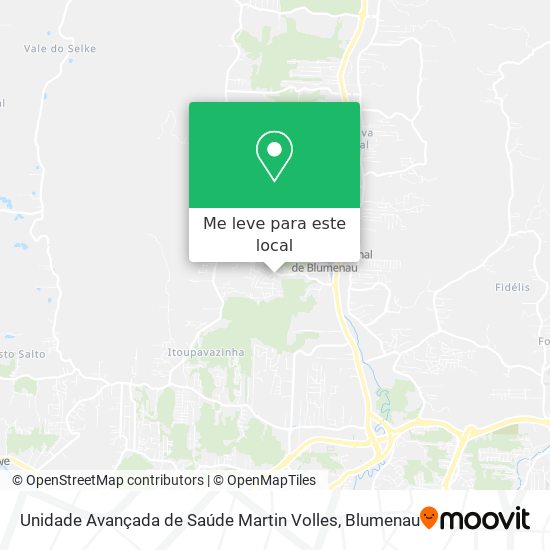 Unidade Avançada de Saúde Martin Volles mapa