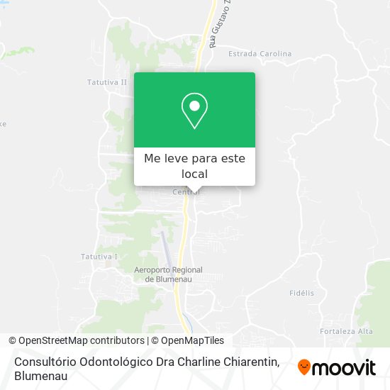 Consultório Odontológico Dra Charline Chiarentin mapa