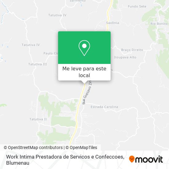 Work Intima Prestadora de Servicos e Confeccoes mapa