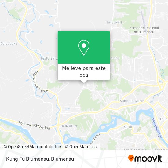 Kung Fu Blumenau mapa
