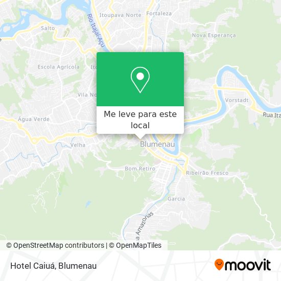 Hotel Caiuá mapa