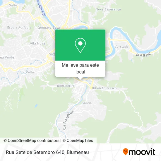 Rua Sete de Setembro 640 mapa