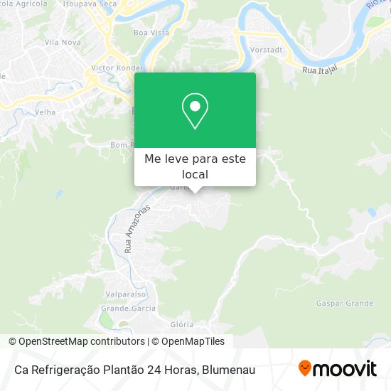 Ca Refrigeração Plantão 24 Horas mapa