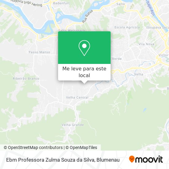 Ebm Professora Zulma Souza da Silva mapa