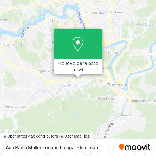 Ana Paula Müller Fonoaudióloga mapa