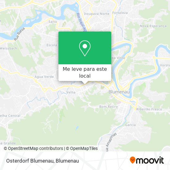 Osterdorf Blumenau mapa