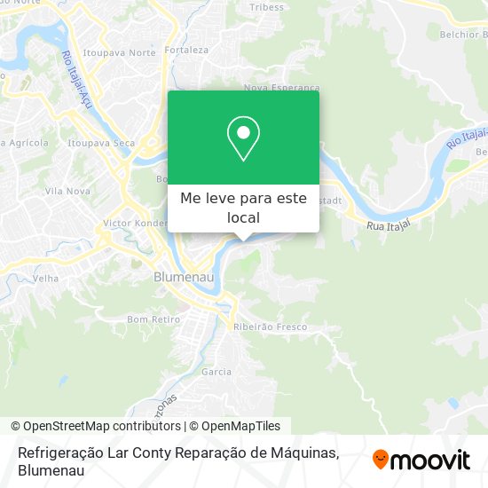 Refrigeração Lar Conty Reparação de Máquinas mapa