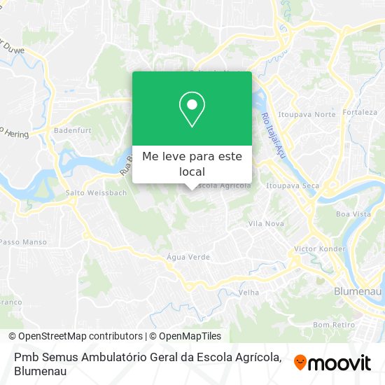 Pmb Semus Ambulatório Geral da Escola Agrícola mapa