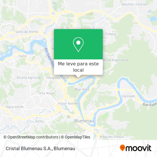 Cristal Blumenau S.A. mapa