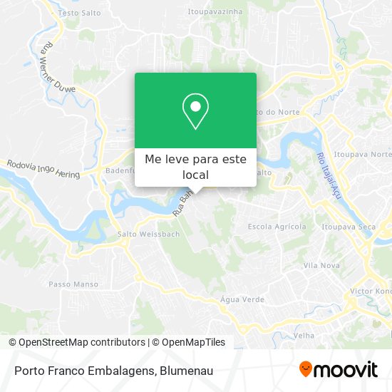 Porto Franco Embalagens mapa