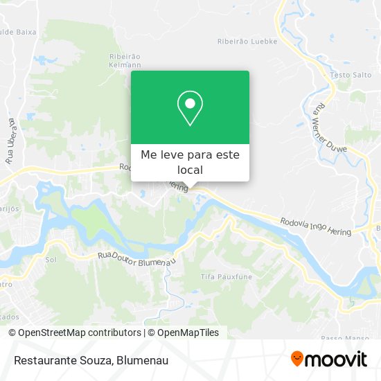 Restaurante Souza mapa