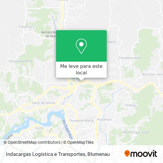 Indacargas Logística e Transportes mapa