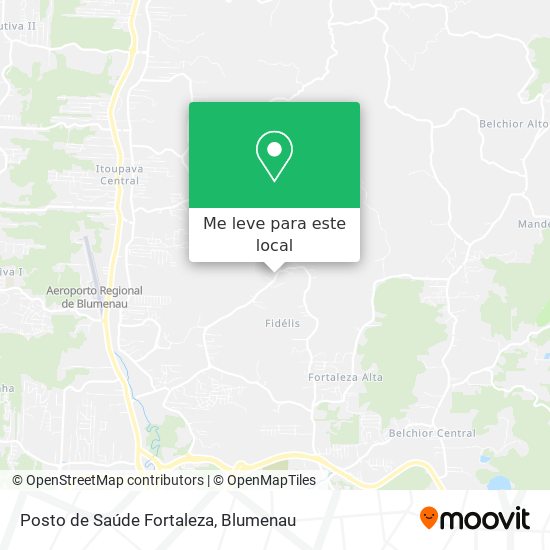 Posto de Saúde Fortaleza mapa