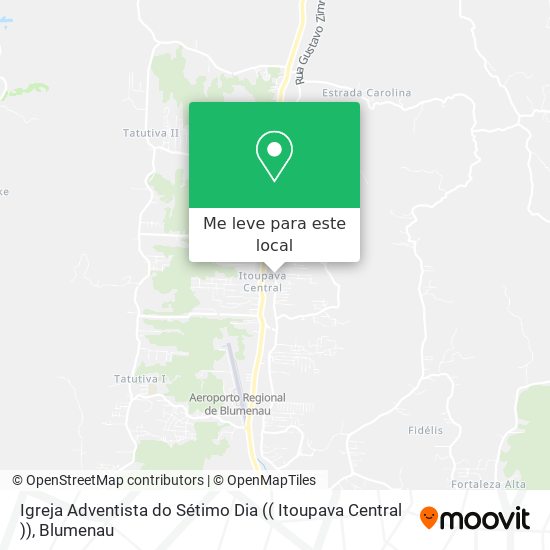 Igreja Adventista do Sétimo Dia (( Itoupava Central )) mapa