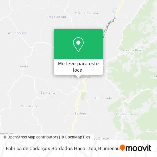 Fábrica de Cadarços Bordados Haco Ltda mapa