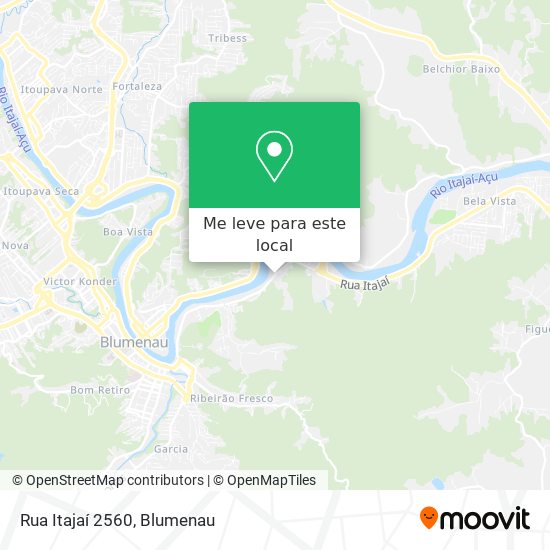 Rua Itajaí 2560 mapa
