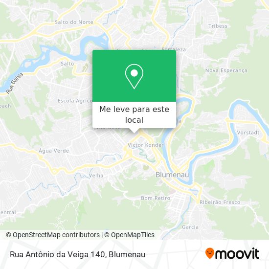 Rua Antônio da Veiga 140 mapa