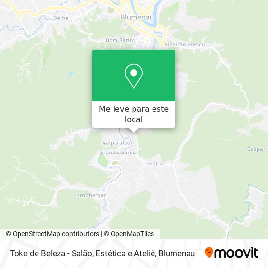Toke de Beleza - Salão, Estética e Ateliê mapa
