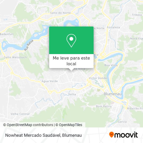 Nowheat Mercado Saudável mapa