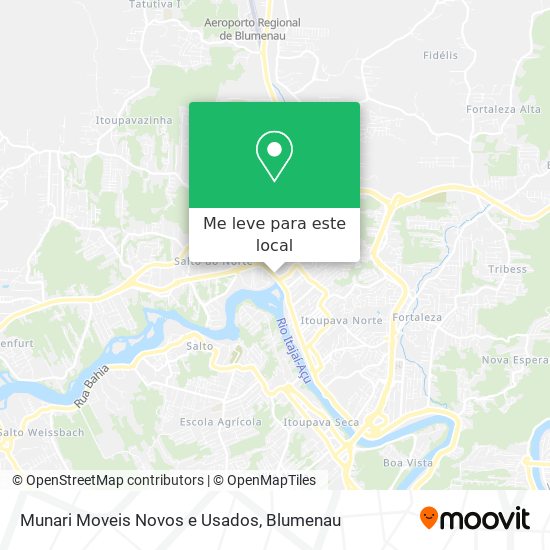 Munari Moveis Novos e Usados mapa