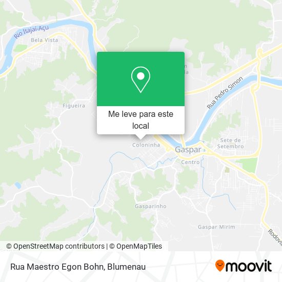 Rua Maestro Egon Bohn mapa