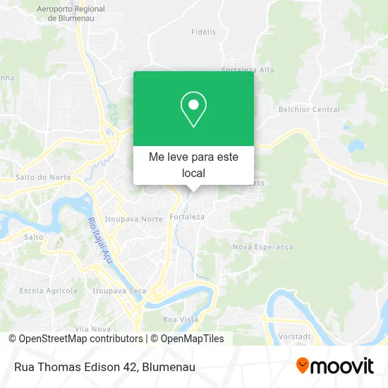 Rua Thomas Edison 42 mapa