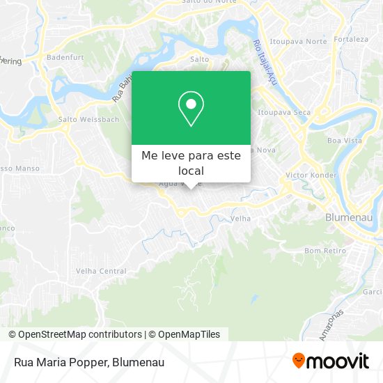 Rua Maria Popper mapa