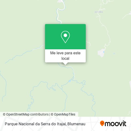 Parque Nacional da Serra do Itajaí mapa