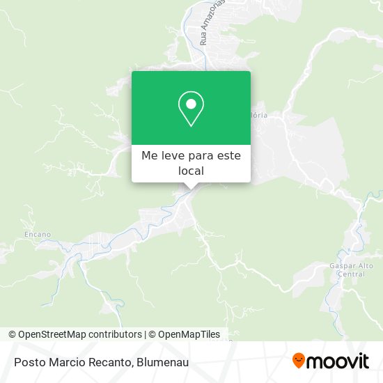 Posto Marcio Recanto mapa