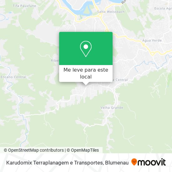 Karudomix Terraplanagem e Transportes mapa