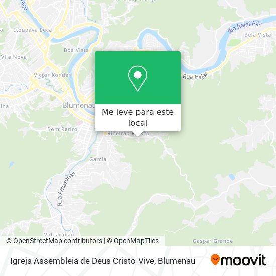 Igreja Assembleia de Deus Cristo Vive mapa