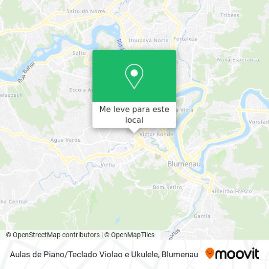 Aulas de Piano / Teclado Violao e Ukulele mapa