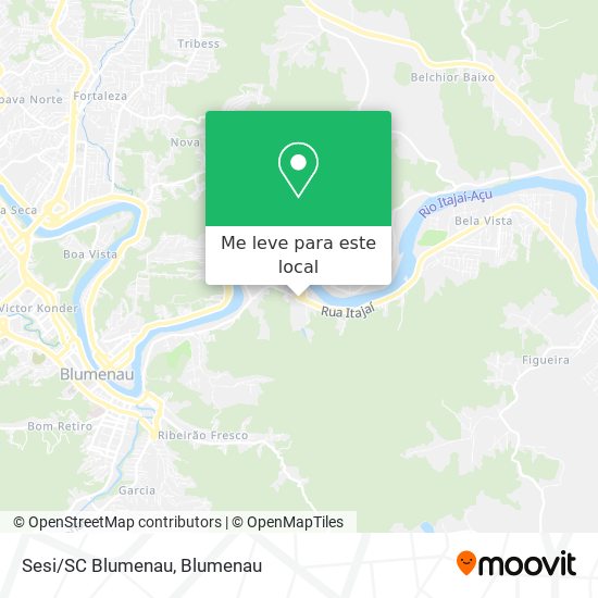 Sesi/SC Blumenau mapa