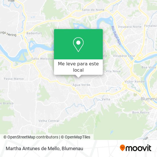 Martha Antunes de Mello mapa