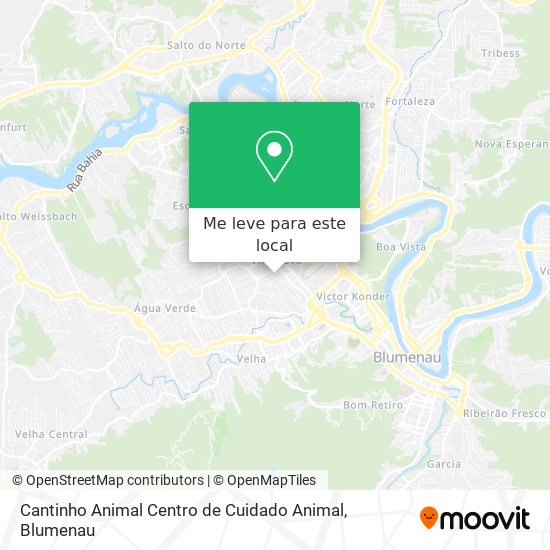Cantinho Animal Centro de Cuidado Animal mapa