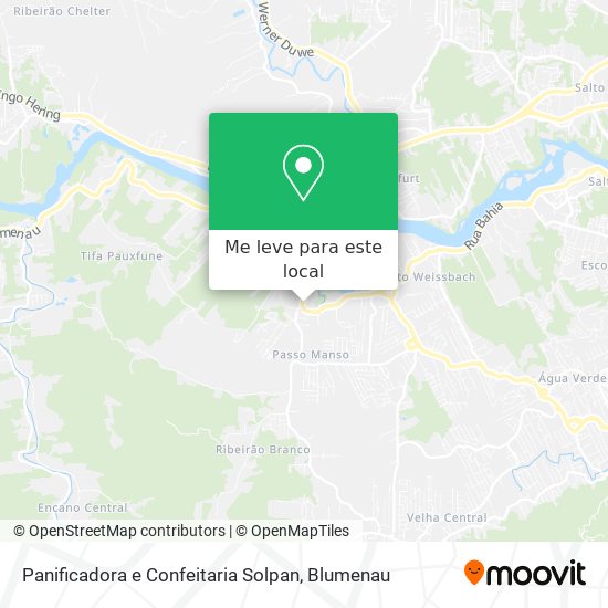 Panificadora e Confeitaria Solpan mapa