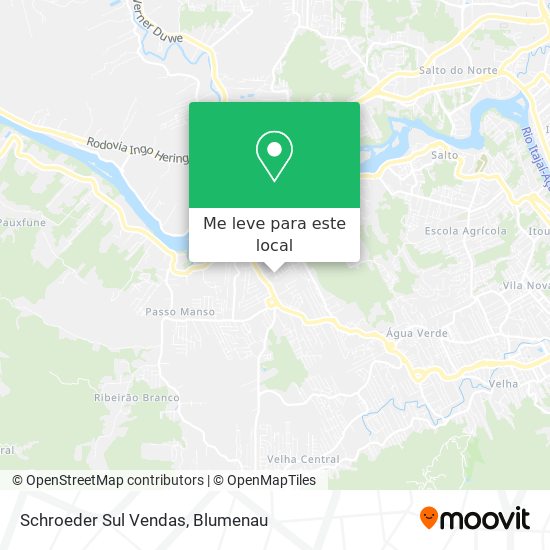 Schroeder Sul Vendas mapa