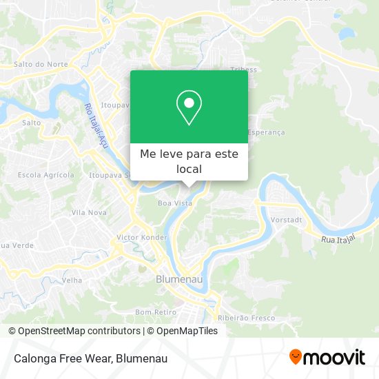 Calonga Free Wear mapa