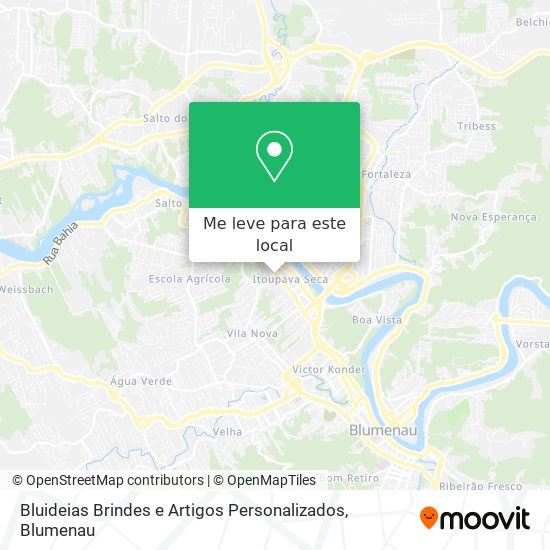 Bluideias Brindes e Artigos Personalizados mapa