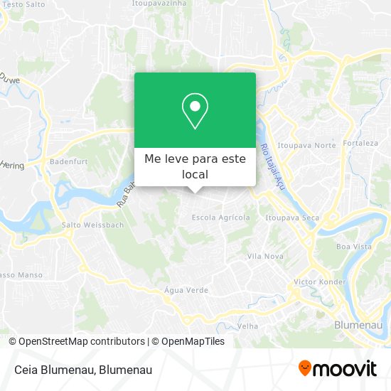 Ceia Blumenau mapa