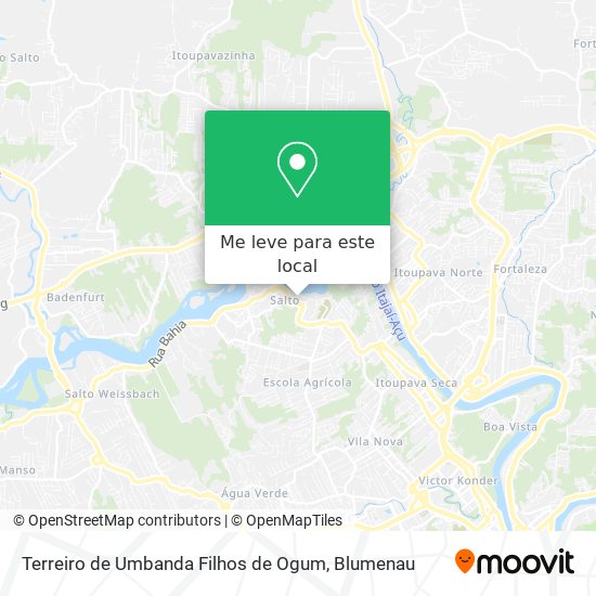 Terreiro de Umbanda Filhos de Ogum mapa