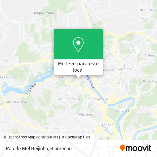 Pao de Mel Beijinho mapa