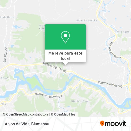 Anjos da Vida mapa
