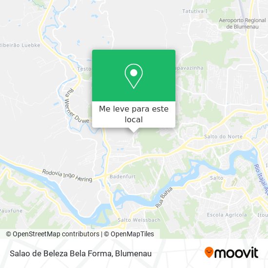 Salao de Beleza Bela Forma mapa