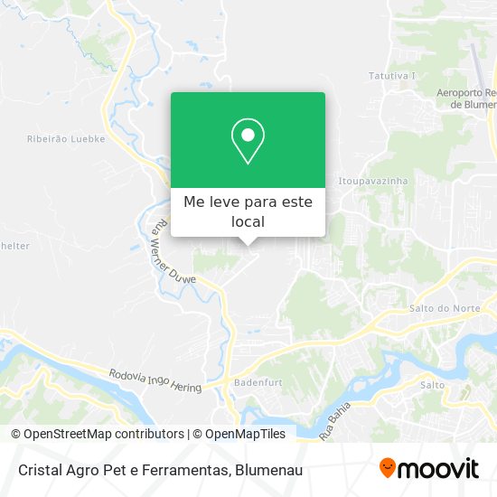 Cristal Agro Pet e Ferramentas mapa